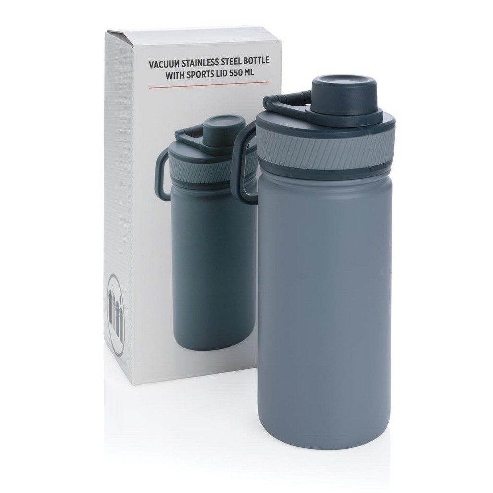 Próżniowy bidon sportowy z nadrukiem, 550 ml