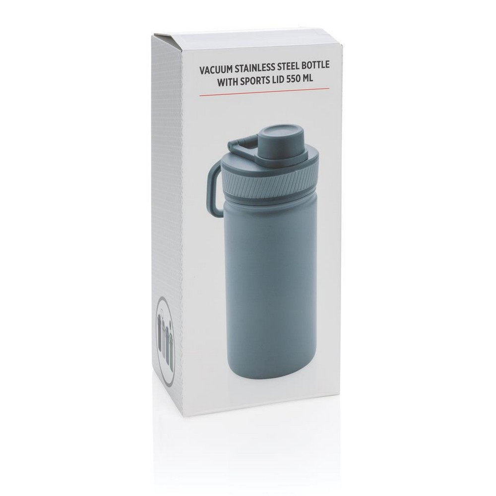 Próżniowy bidon sportowy z nadrukiem, 550 ml