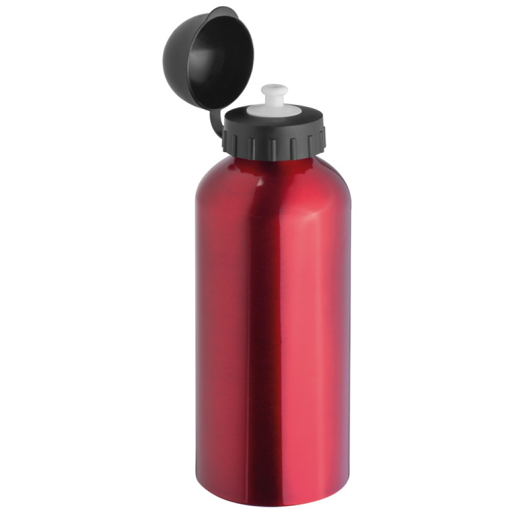 Bidon metalowy z wygrawerowanym logo laserem, pojemność 600 ml