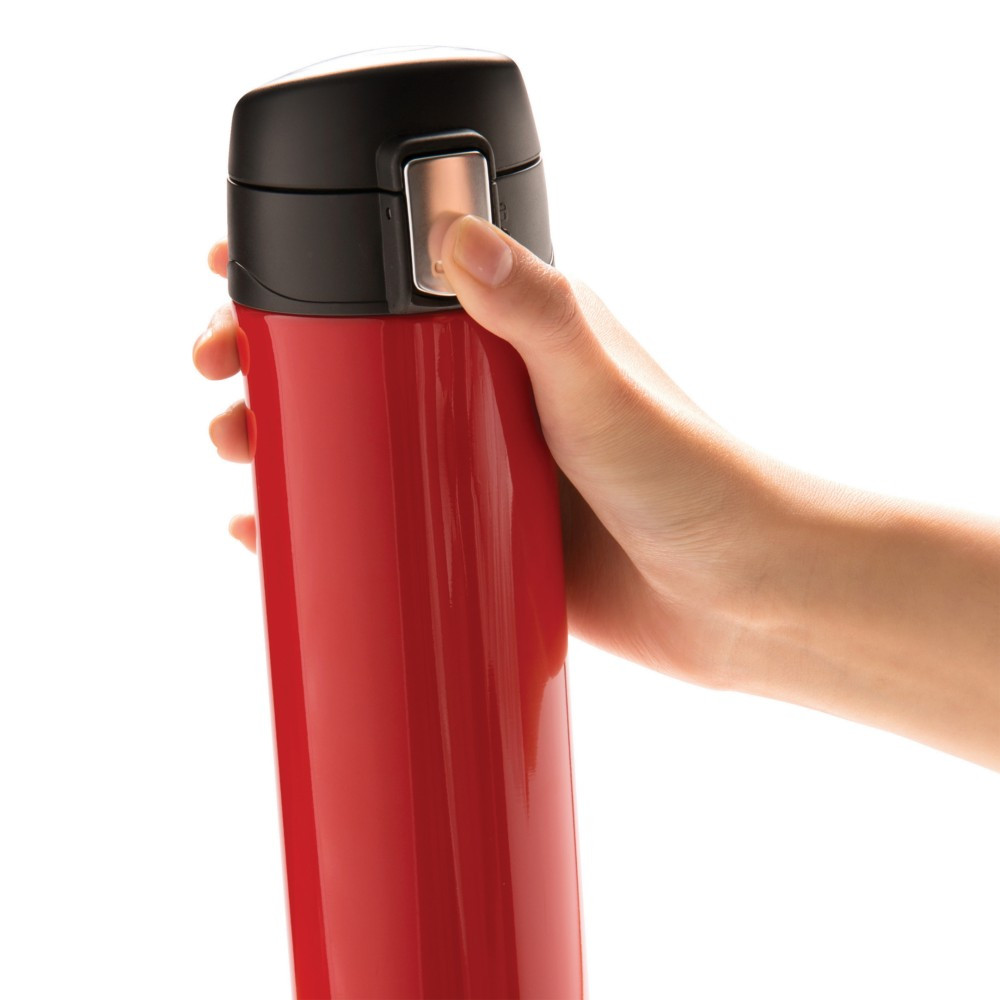 Czerwony reklamowy kubek termiczny o pojemności 450 ml