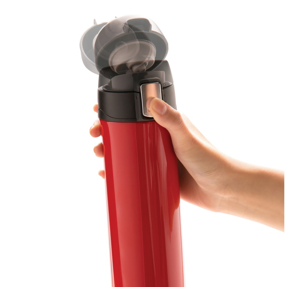 Czerwony reklamowy kubek termiczny o pojemności 450 ml